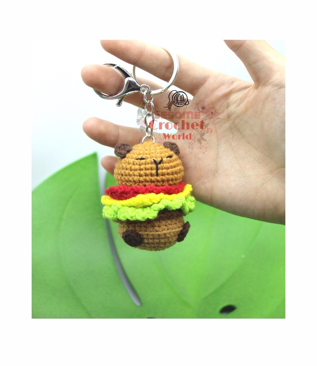 カピバラ ハンバーガー 編み物 チャーム ストラップ あみぐるみ il_1080xN.6324280674_7jl3.jpg