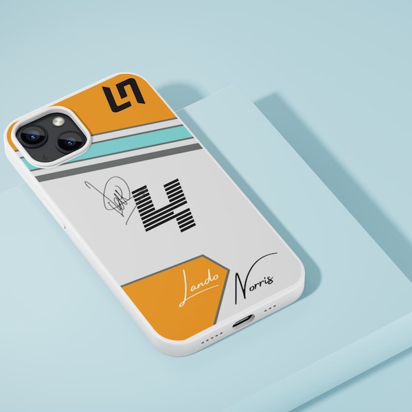 Lando Norris f1 Phone Case Norris #4 Phone Case pour Iphone 14 13 12 11 X et Samsung S23 S22 S21