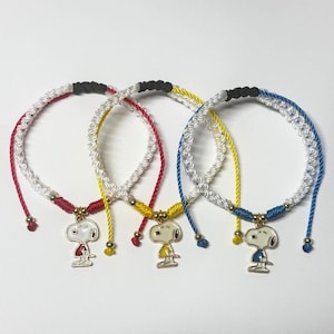 Pulsera Snoopy Snoopy hecha a mano regalo único