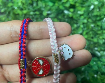 Spider-man Friendship Bracelet/ Bookmark /keyring -  Denmark