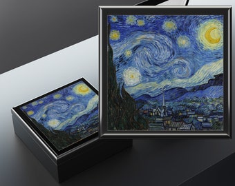 Die Sternennacht Schmuckbox, Vincent van Gogh Andenken Box, Künstler Erinnerungsbox, Trinket Box, Schmuckaufbewahrung