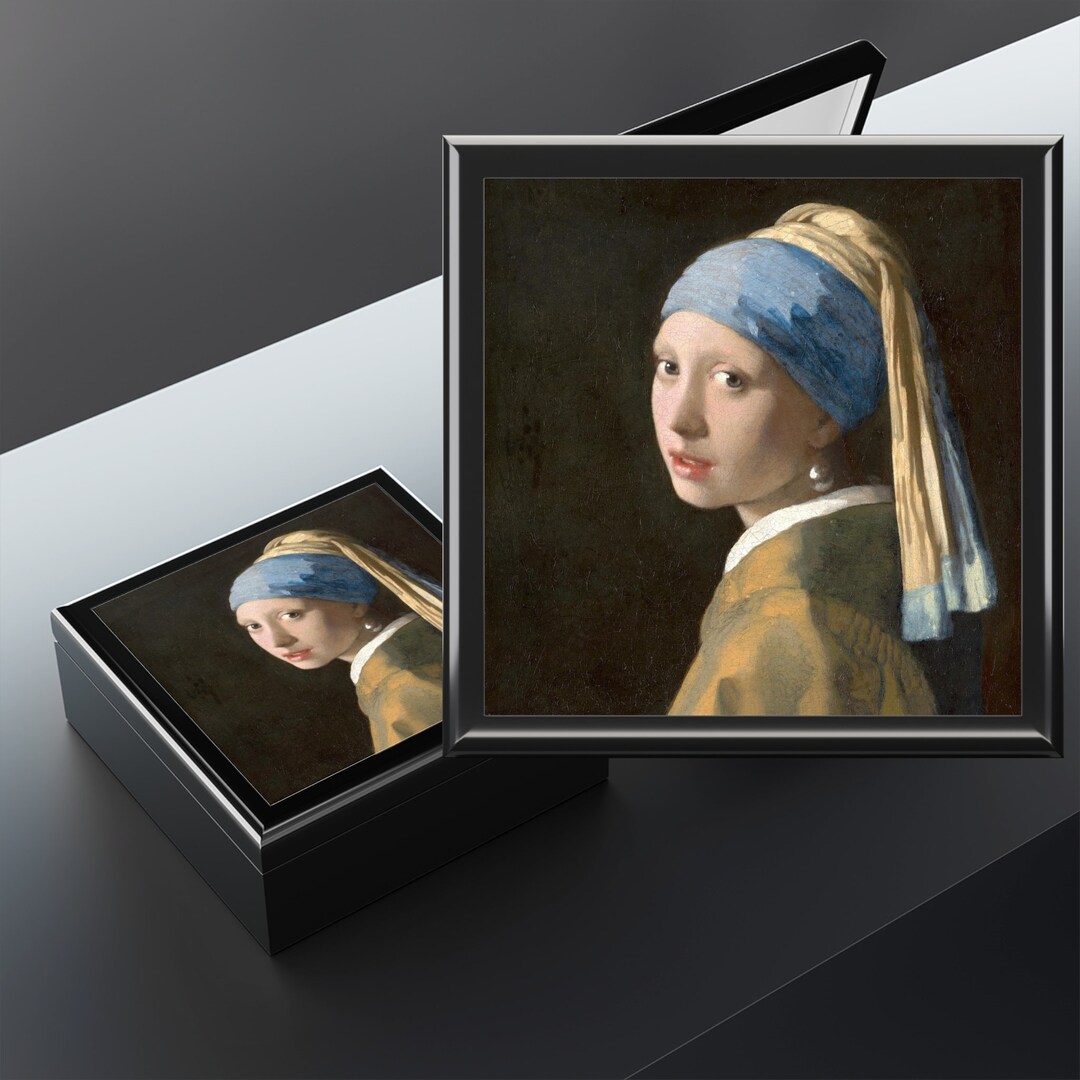 Girl With a Pearl Earring Jewelry Box Johannes Vermeer Etsy