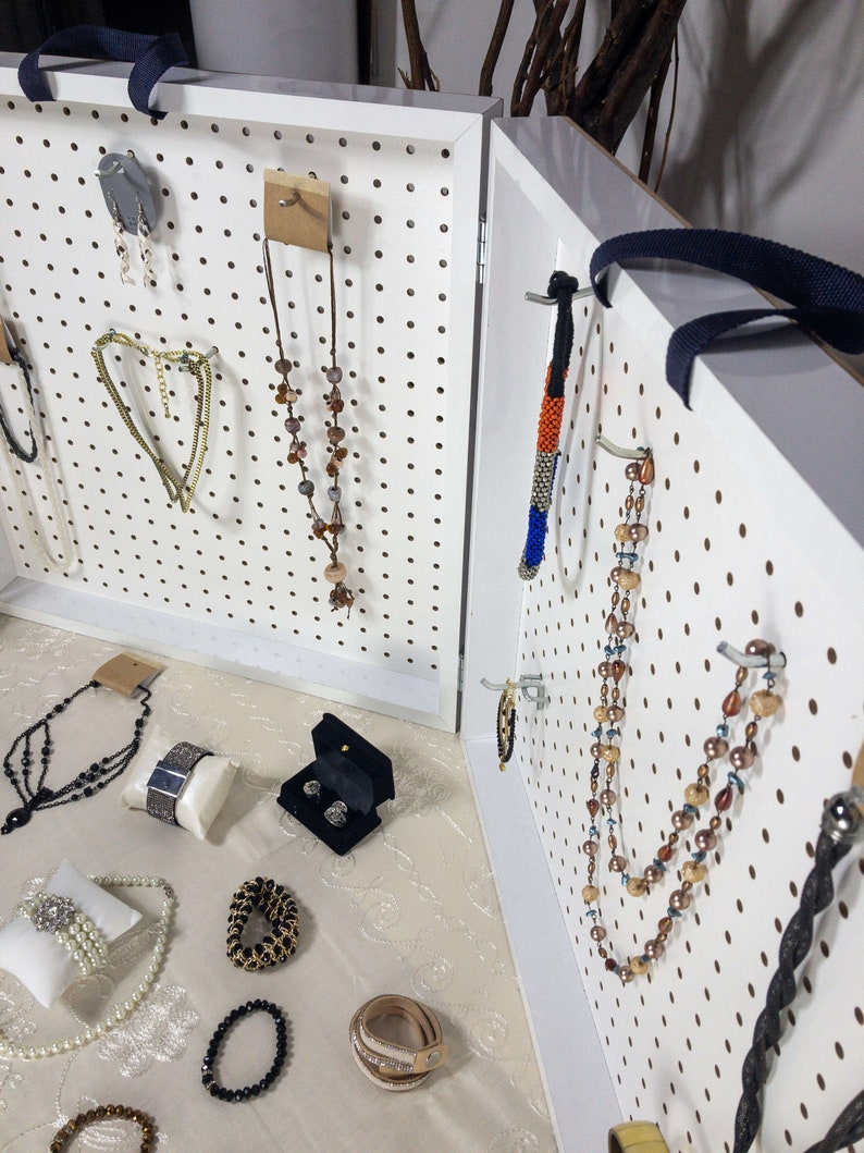 Portable Pegboard Display Stand for Craft Shows Paparazzi Jewelry