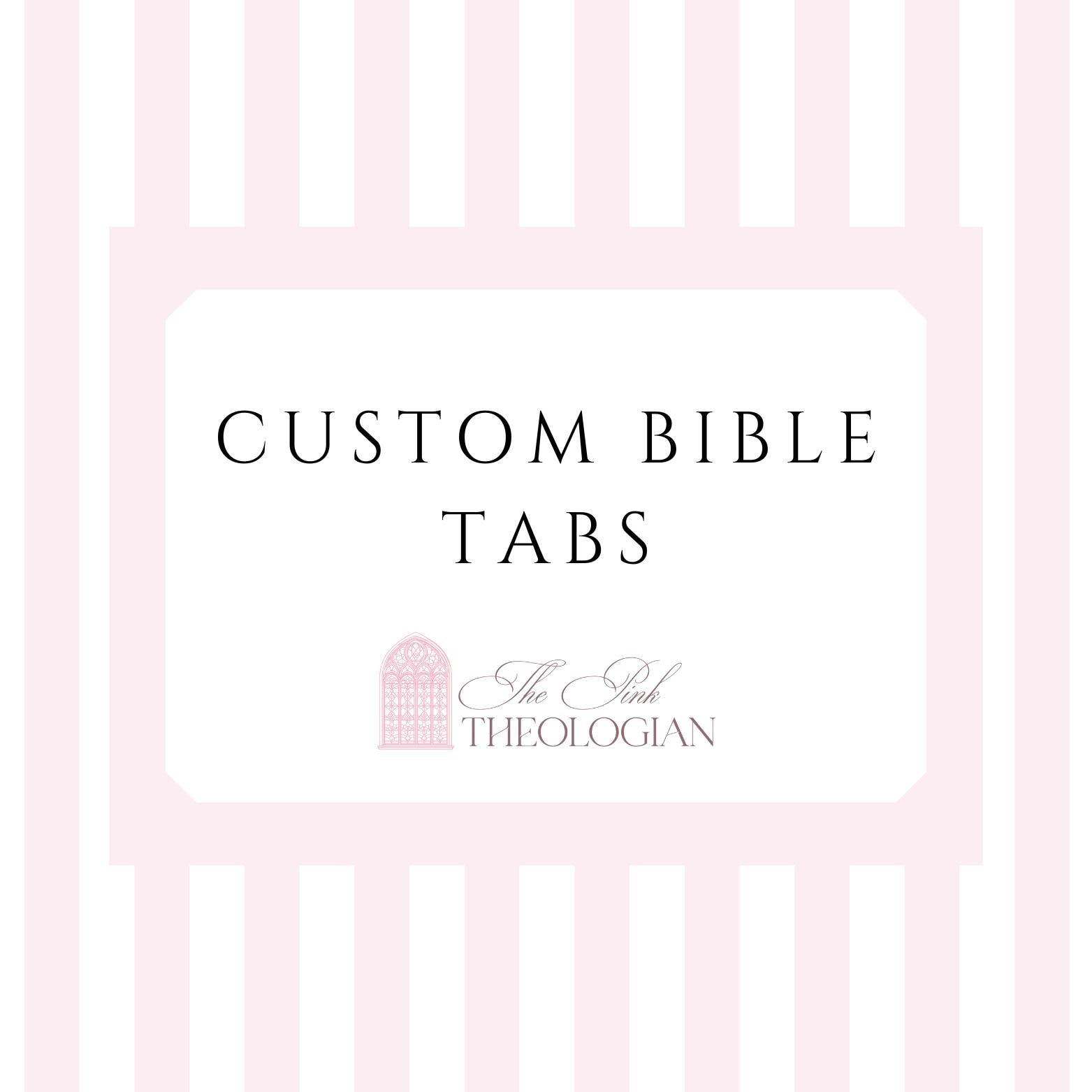 Custom Bible Tabs | Christian Study, Personalized - Etsy