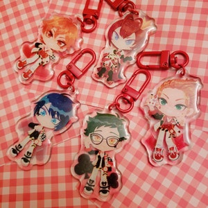 Twisted Wonderland Heartslabyul Keychain Charms