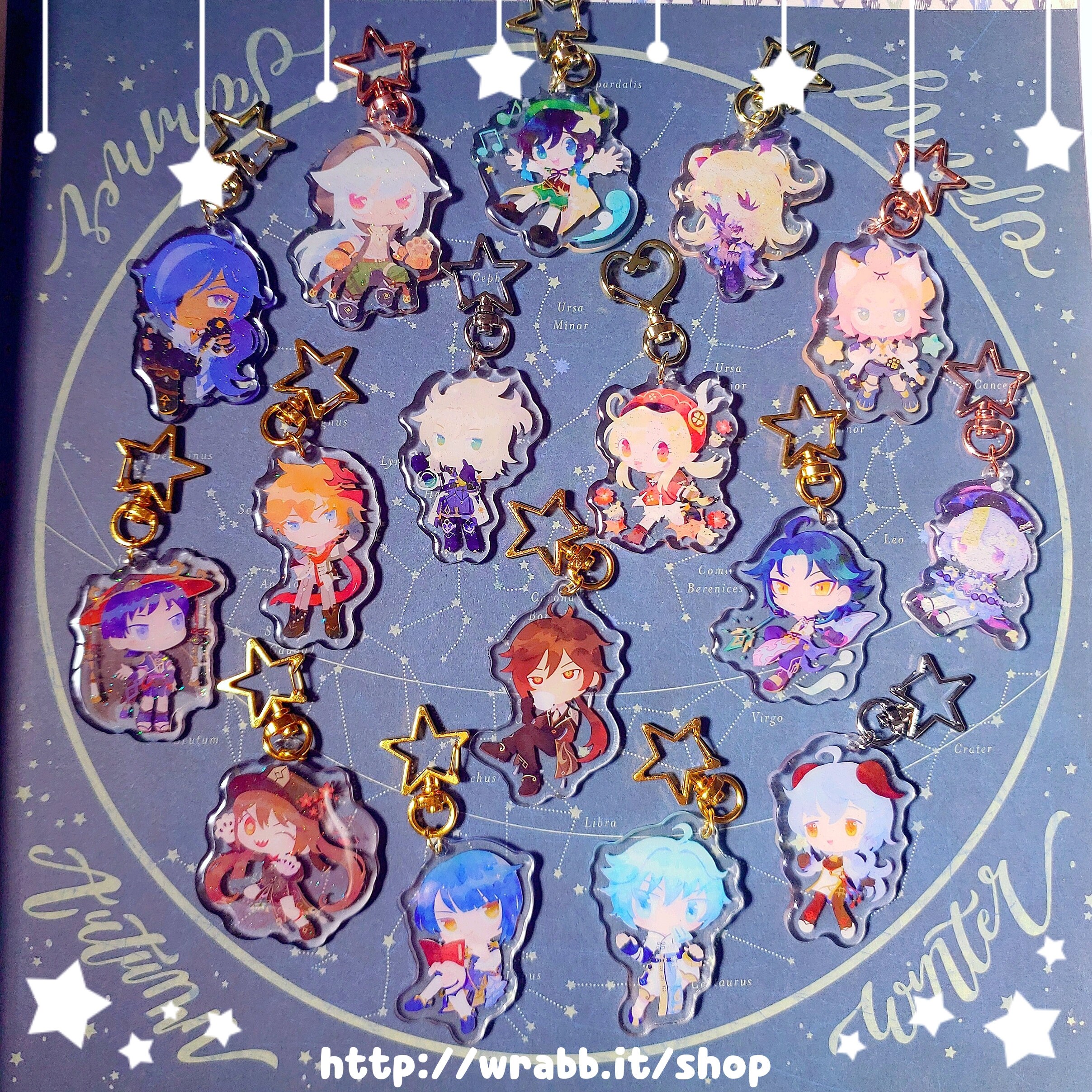 Genshin Impact Keychain Collection Etsy