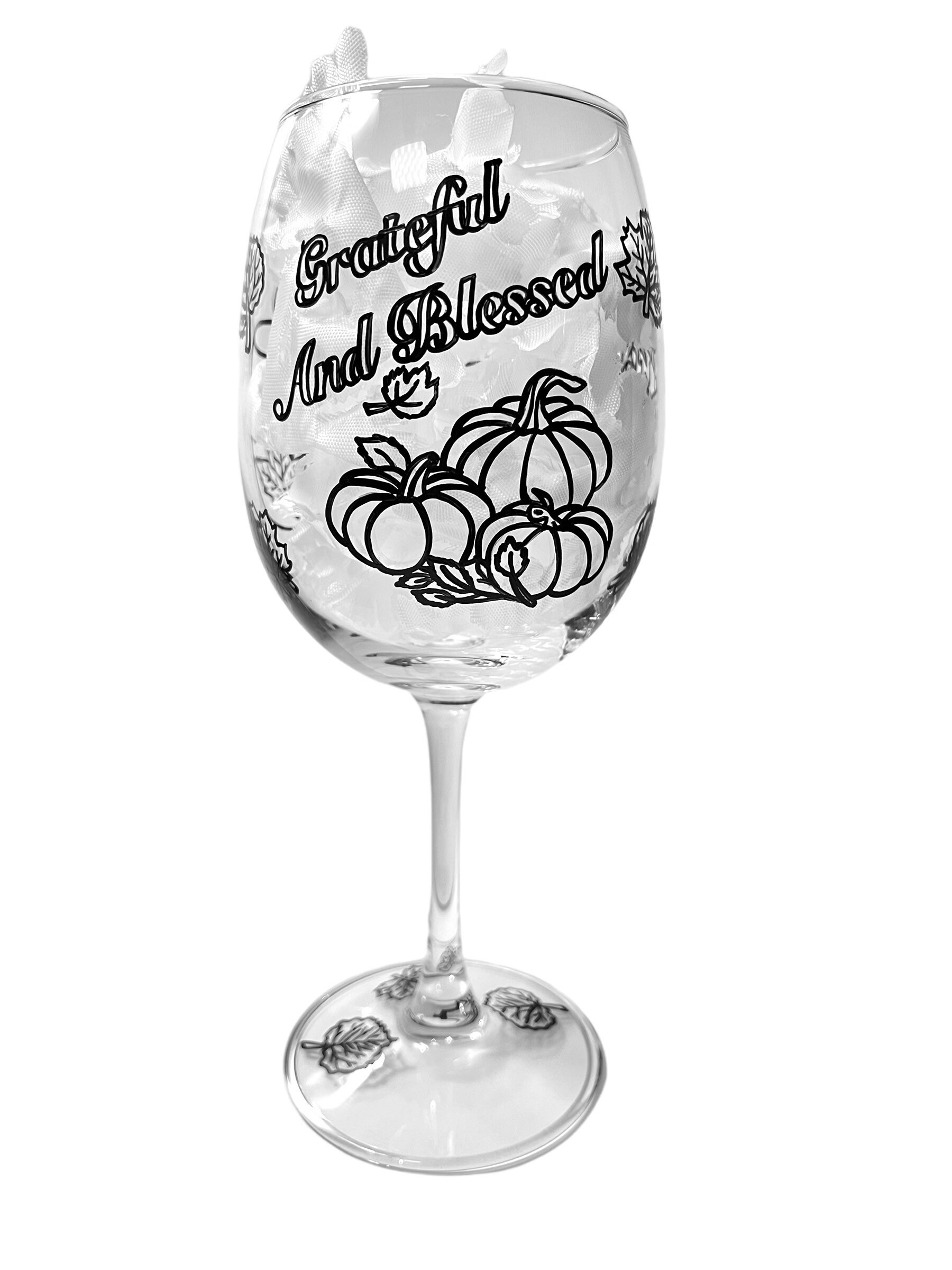 Autumn Holiday Wine Glass Painting Kit / Holiday / Fall / Etsy