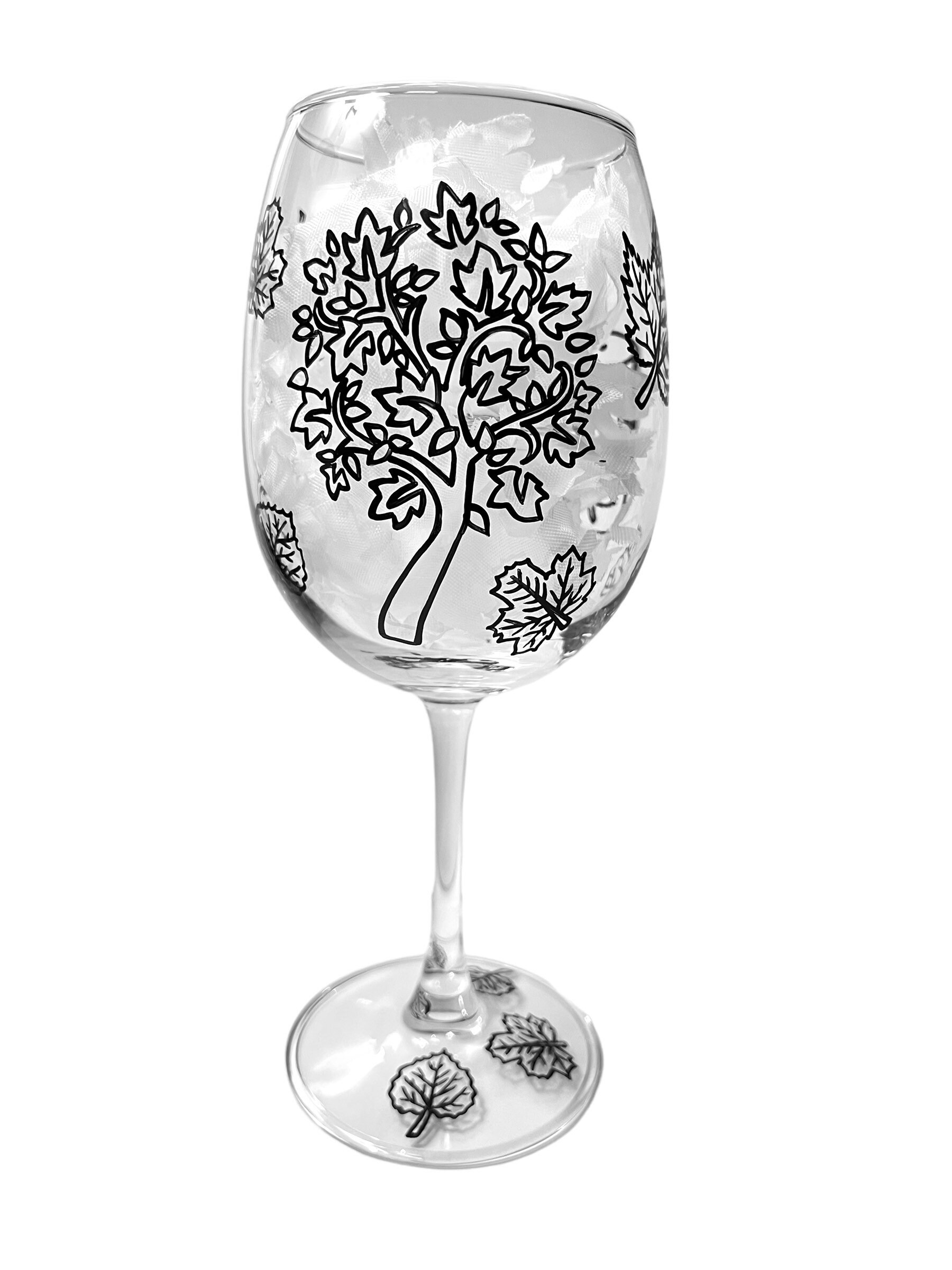 Autumn Holiday Wine Glass Painting Kit / Holiday / Fall / Etsy