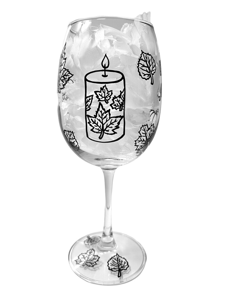 Autumn Holiday Wine Glass Painting Kit / Holiday / Fall / Etsy