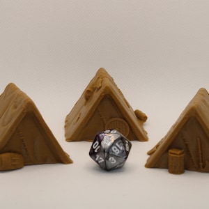 Tents-Set 3x / 28mm/  andventurer&#39;s camp tents/  dnd terrain