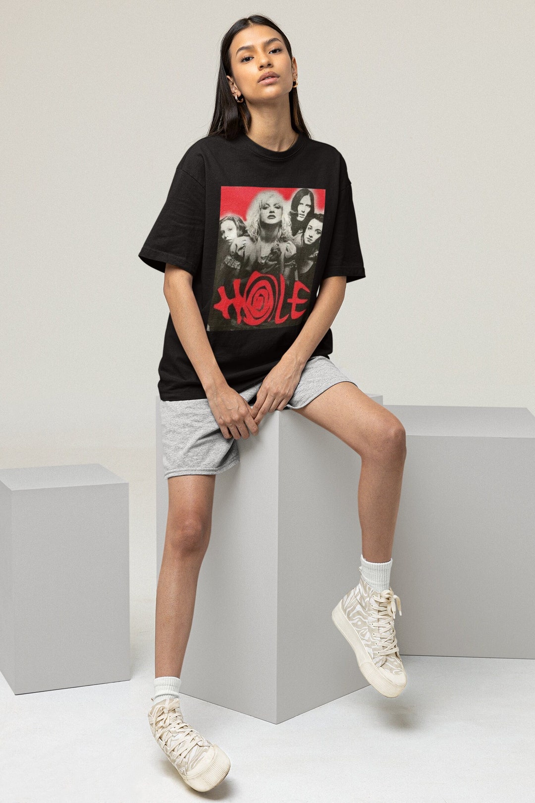 Hole Band Shirt Hole Gift Women Men Shirt Retro Vintage Hole Etsy