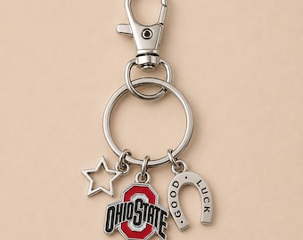 Chaveiro do Ohio State | Pingente Buckeyes, Ferradura da Sorte