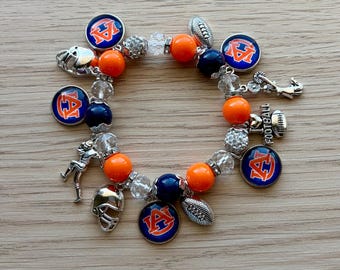 Auburn University Charm Bracelet | AU Bracelet