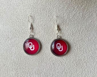 Oklahoma University-oorbellen | OU Sooners-bedeloorbellen