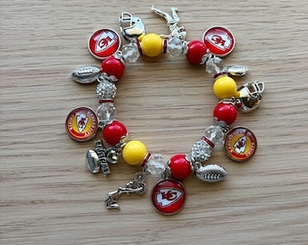 KC Chiefs Charm Bracelet | Chiefs Bracelet