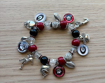 University of Georgia Charm Bracelet | UG Bracelet | Bulldogs Bracelet