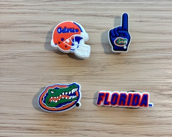 Set van 4 schoenbedels University of Florida | UF-schoenbedels | Krokodillebedels Florida Gator