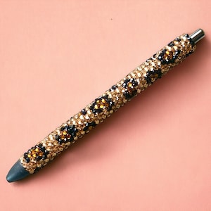 Leopard Rhinestone Inkjoy refillable gel pens, Bling Pen, Christmas gift idea