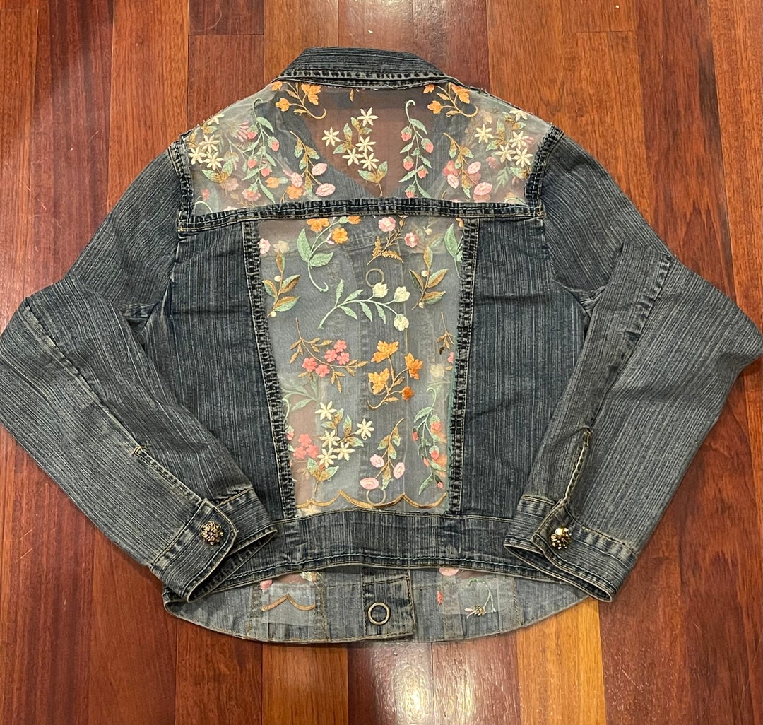 Sheer jean jacket clearance