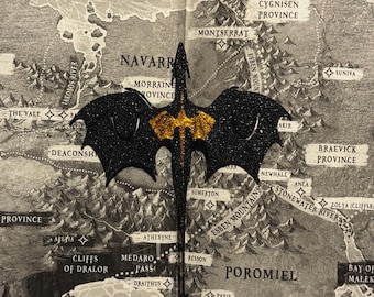 Onyx Storm Dragon Bookmark: Fourth Wing Inspired 3D Printed