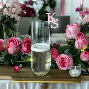 Quinceanera Drink Toppers, Custom Glass Toppers, Custom Cocktail Toppers Quince, Quince Drink Topper