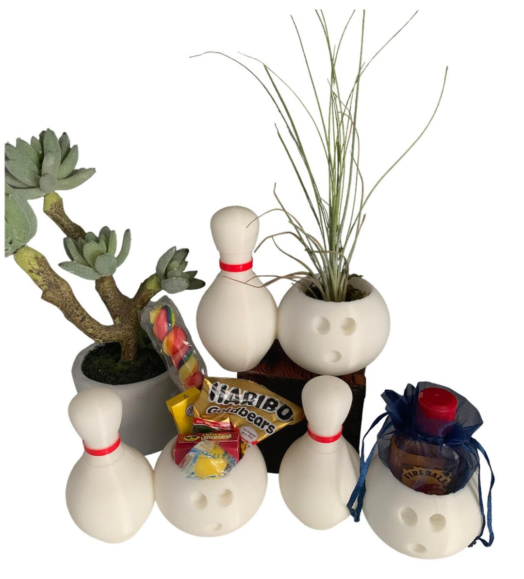 Bowling Ball & Pin Indoor Planter // Succulent Planter // Plant // Vase