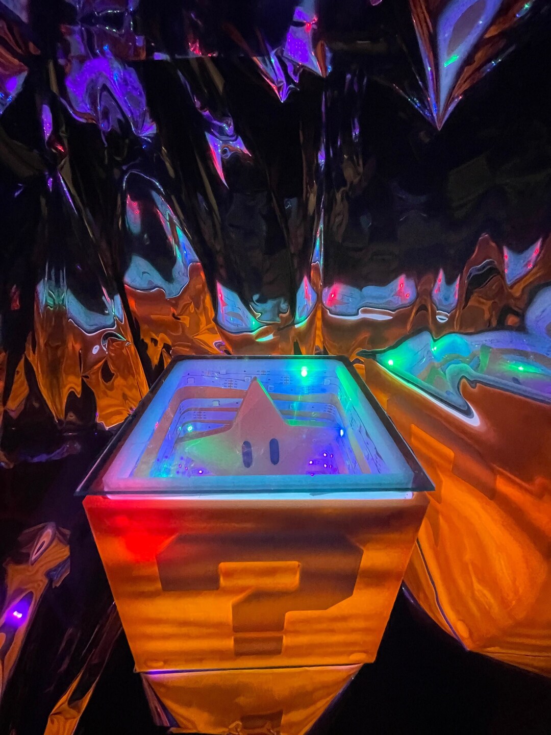 Super Mario Brothers Question Block Infinity Box With Glowinthedark