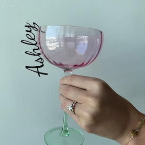 Custom Drink Tags, Wine Glass Charms, Personalized Drink Charm, Wedding Drink Tag, Cocktail Names, Champagne Wall, Seating Chart Drink Tag