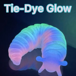 Glow in the Dark 3D Printed Slug: Articulating Fidget Toy