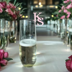 Personalized Wedding Drink Toppers: Custom Logo Drink Stirrers