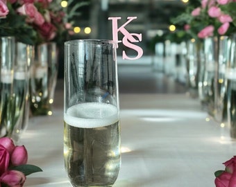 Personalized Wedding Drink Toppers: Custom Logo Drink Stirrers