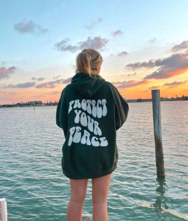 Protect Your Peace Hoodie, In Each Day Hoodie, VSCO Hoodie, gift, Pullover 