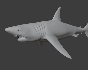 Hunter Shark Miniature for D&D/Pathfinder (2 points)