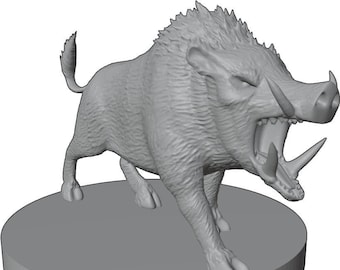 Boar Miniature for D&D/Pathfinder (0.5 points)