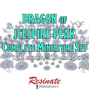 D&D Dragon of Icespire Peak Complete Set (127 Miniatures)