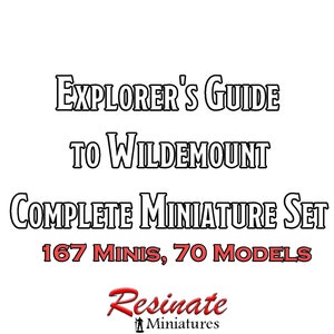 D&D Explorer&#39;s Guide to Wildemount Complete Miniatures Set (167 miniatures)