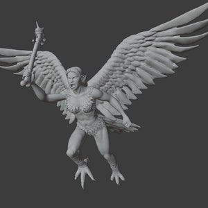 Harpy Miniature for D&D/Pathfinder (1 point)