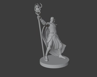 Drow Mage Miniature for D&D/Pathfinder (1 point)
