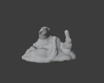 Ochre Jelly Miniature for D&D/Pathfinder (2 points)