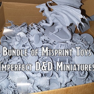 Bundle of Misprint Toys (Imperfect D&D miniatures)
