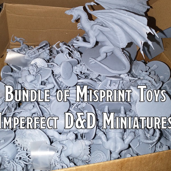Bundle of Misprint Toys (Imperfect D&D miniatures)