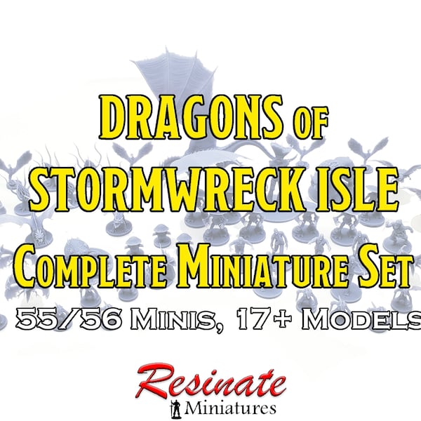 D&D Dragons of Stormwreck Isle Miniature Set (56 minis)