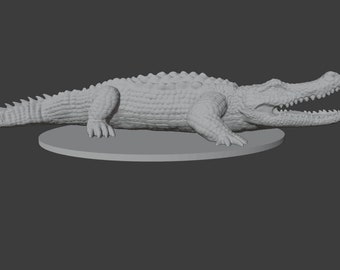 Giant Crocodile Miniature for D&D/Pathfinder (4 points)