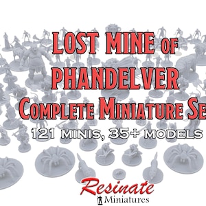 D&D Lost Mines of Phandelver Complete Miniatures Set (121 Miniatures)