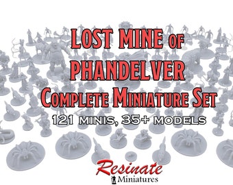 D&D Lost Mines of Phandelver Complete Miniatures Set (121 Miniatures)