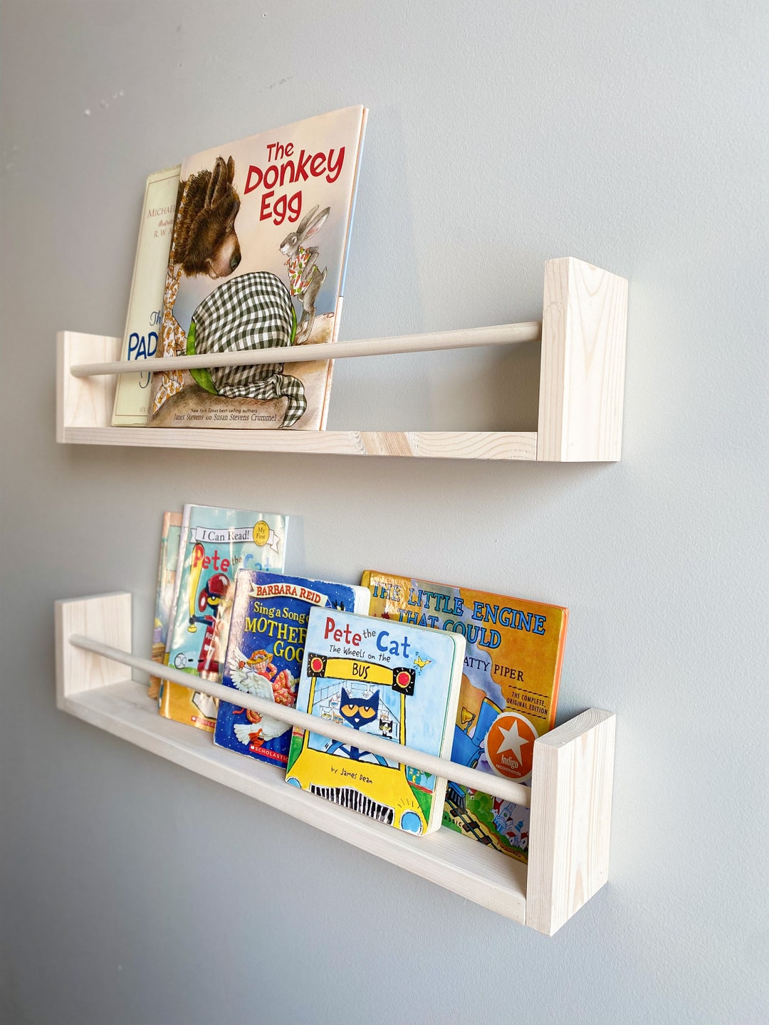 Nursery Bookshelf Floating Bookshelves Kids Book Shelf Baby Room Shelf ...