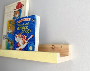 Handmade Wooden Picture Ledge Rustic Floating Shelf Nursery Decor