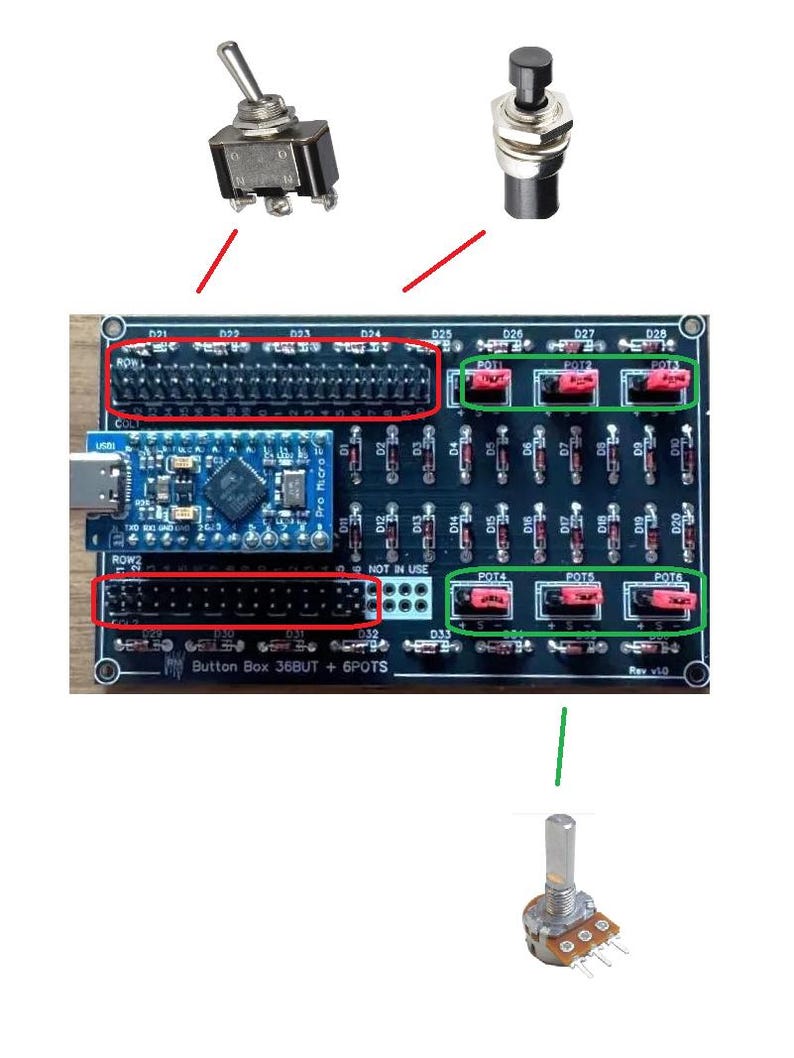 DIY Button Box Circuit Interface for Custom Game Controllers, Racing ...