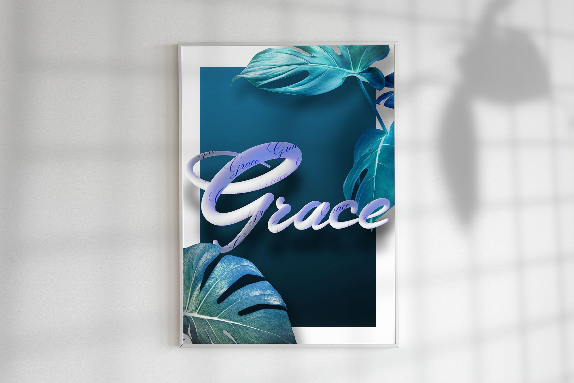 3D Grace Wall ArtDecorPrintablegrace communityamazing Etsy