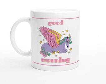 Personalised Gift Pegasus Mug Money Box Cup Name Tea Coffee Cute Flying Horse 